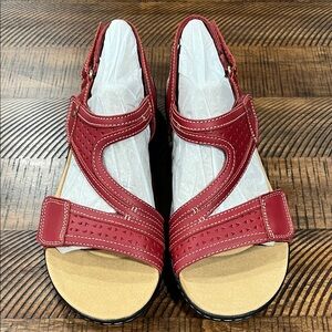Clarks Red Women's Sandals